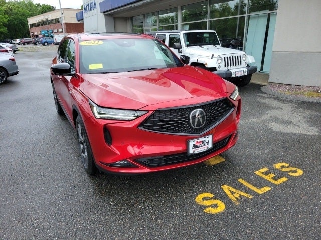 Certified 2022 Acura MDX A-Spec Package with VIN 5J8YE1H00NL050743 for sale in Auburn, MA